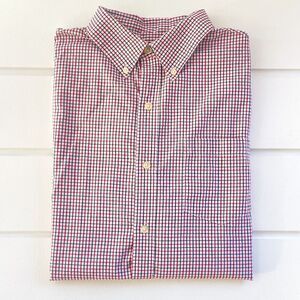 Chaps Check Plaid Men’s Long Sleeve Button Down Shirt Size Medium